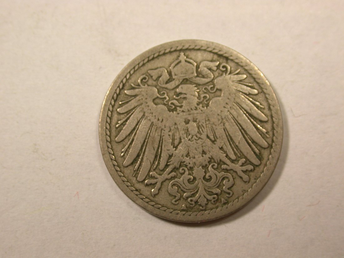  D04  KR  5 Pfennig 1894 A in ss  Orginalbilder   