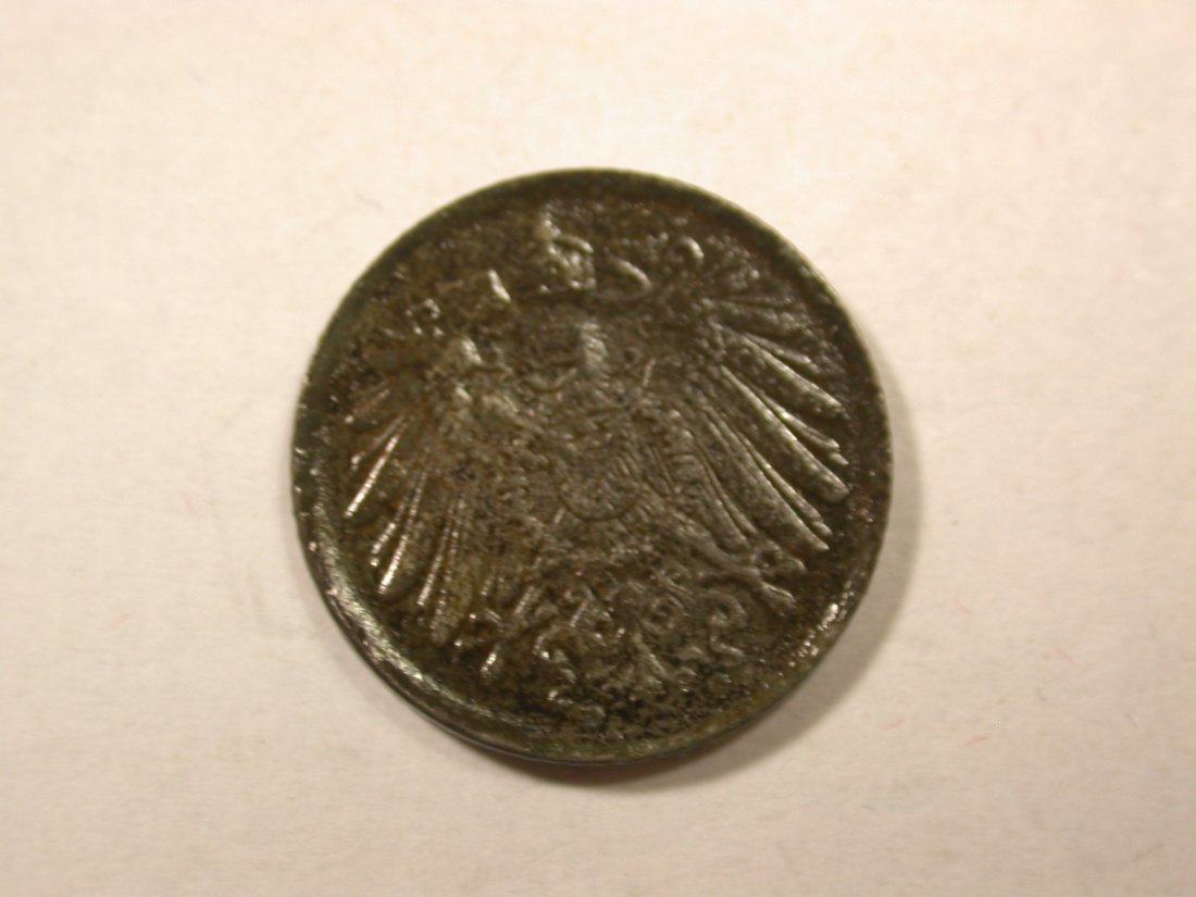  D04  KR  5 Pfennig Eisen 1919 D in ss+  Orginalbilder   