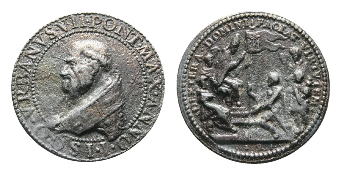  Vatikan, Medaille 1591; Alter Guß, 18,87 g, Ø 34 mm   
