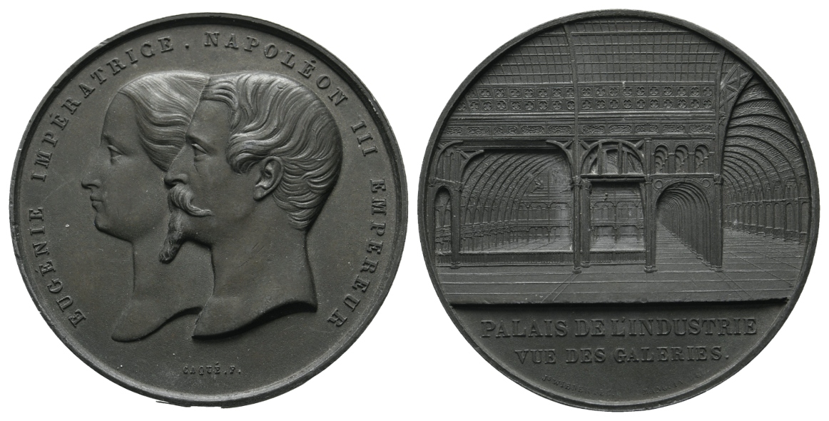  Frankreich, Bronzemedaille o.J.; 50,32 g, Ø 50 mm   