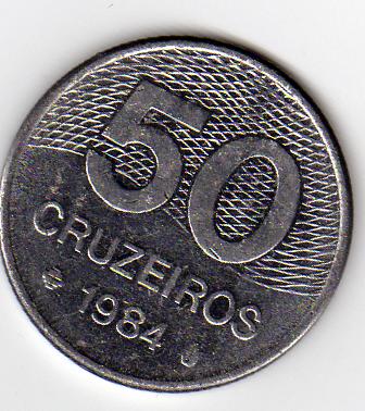  Brasilien 50 Cruzeiros 1984   