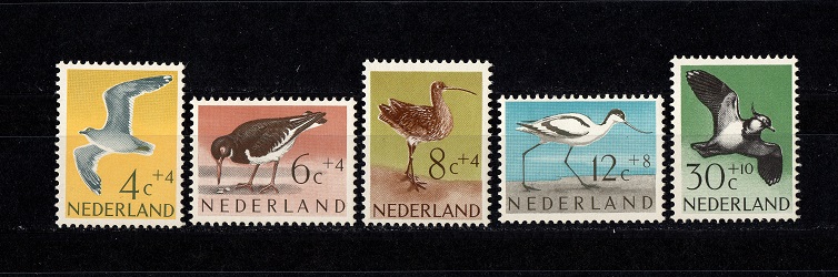  Niederlande Satz VÖGEL Sondermarken (5 Werte) **Postfrisch   