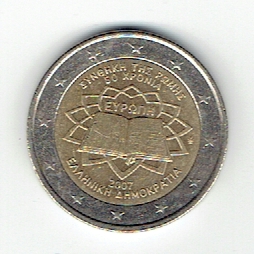  2 Euro Griechenland 2007(Römische Verträge)(g1276)   