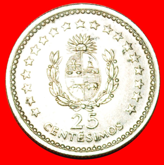 + GREAT BRITAIN: URUGUAY ★ 25 CENTESIMOS 1960! Jose Artigas (1764- 1850) LOW START ★ NO RESERVE!