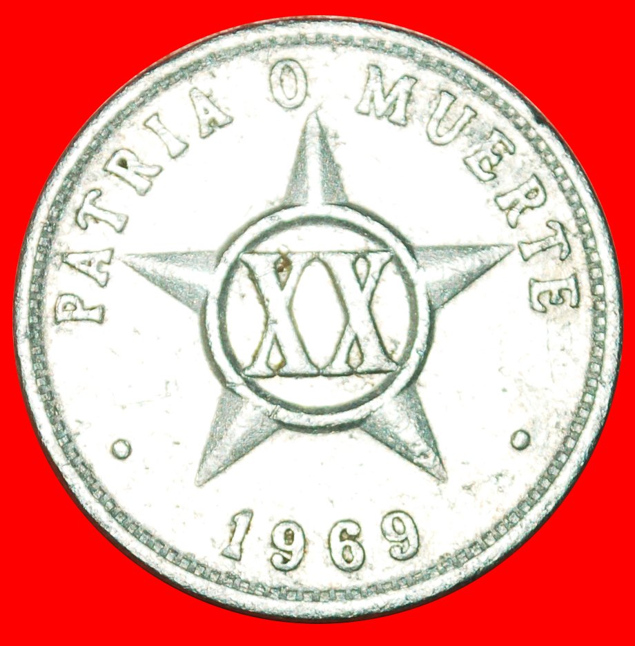 + CZECHOSLOVAKIA (1969-2018): CUBA ★ 20 CENTAVOS 1969! LOW START ★ NO RESERVE!