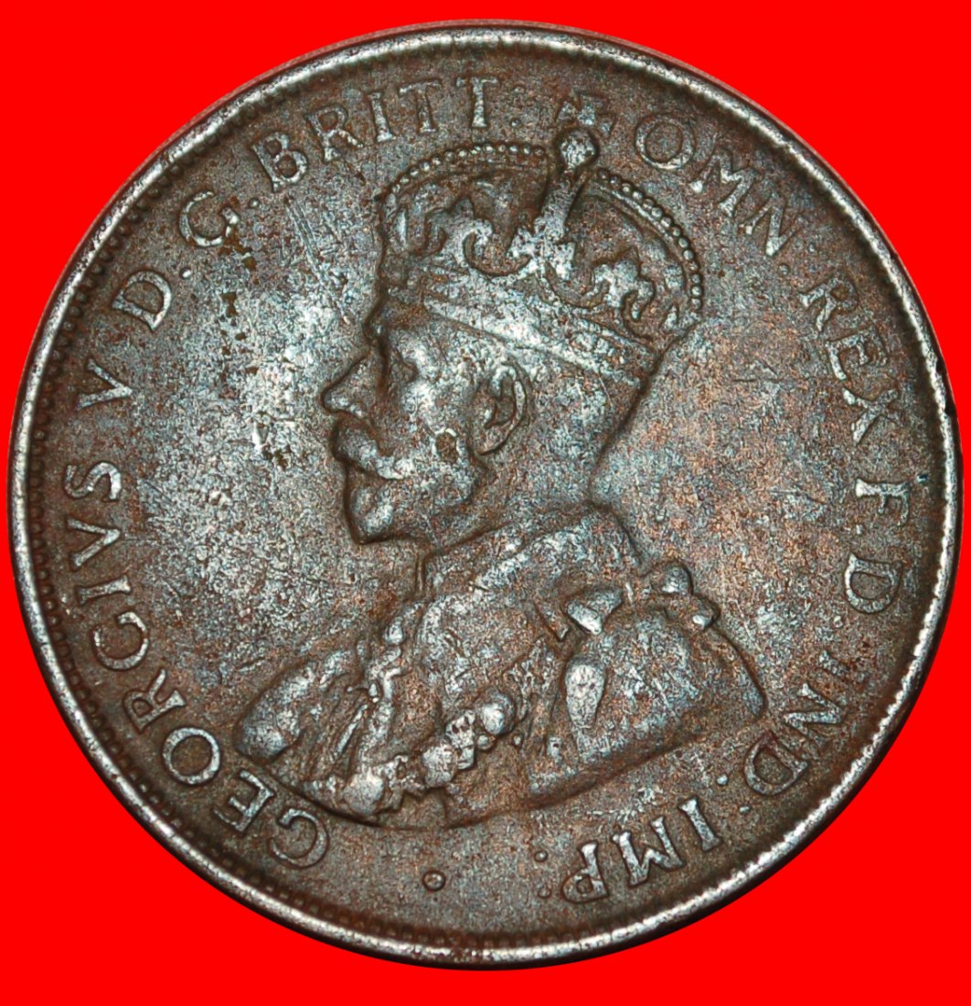  * GROSSBRITANNIEN (1911-1936)★ AUSTRALIEN ★ 1 PENNY 1924! OHNE VORBEHALT!   