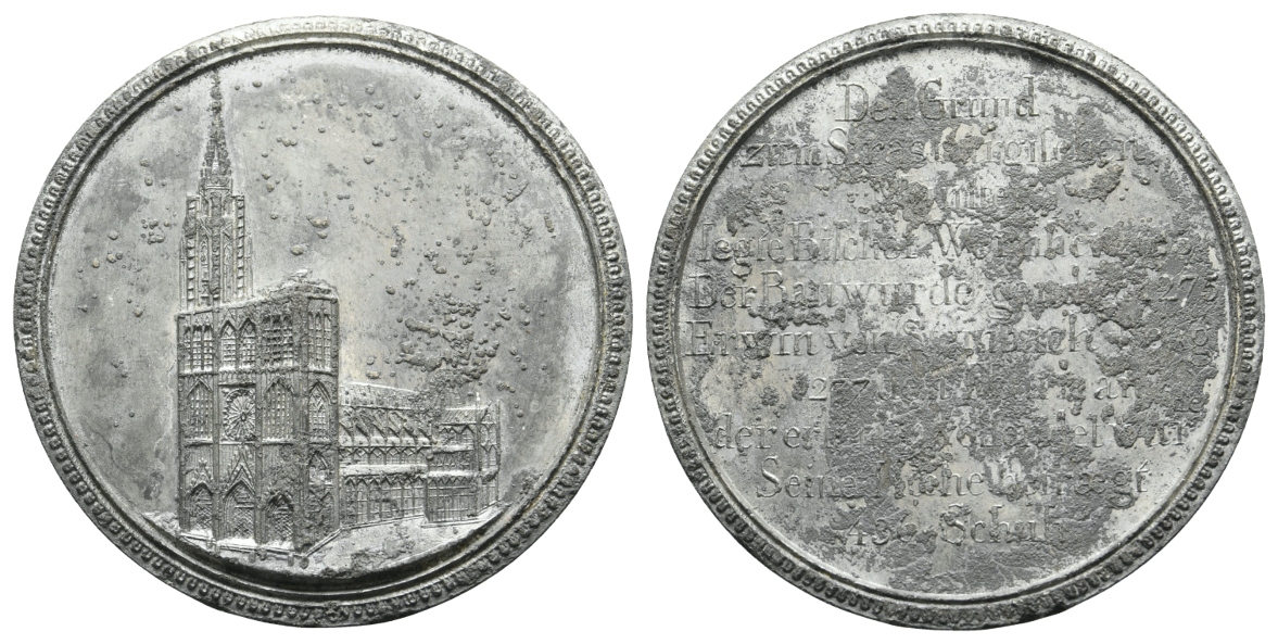  Medaille o.J.; Zinn; 31,34 g, Ø 55 mm   