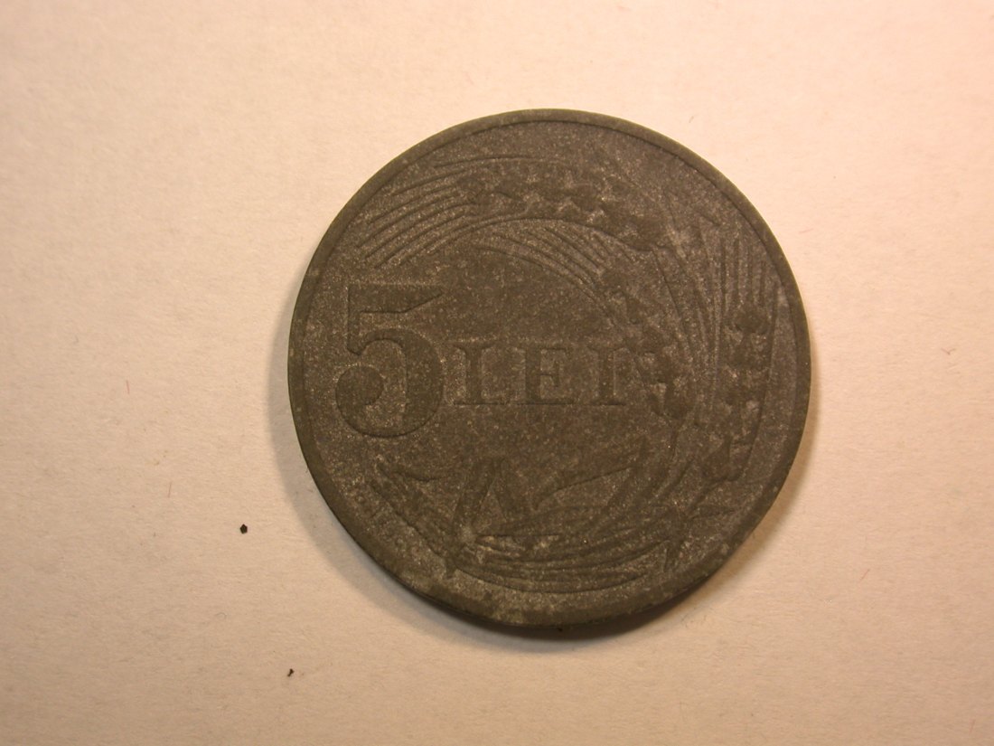 D05 Rumänien 5 Lei 1942 Orginalbilder
