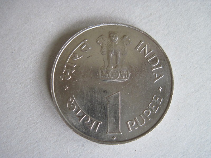  Gedenkmünze 1 Rupee Rupie 1964 INDIEN, JAWAHARLAL NEHRU, Bombay   