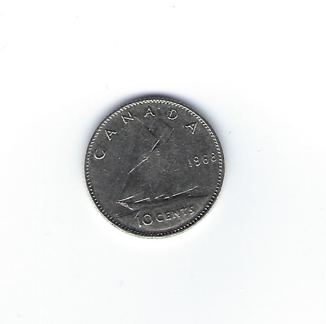  Kanada 10 Cents 1968   