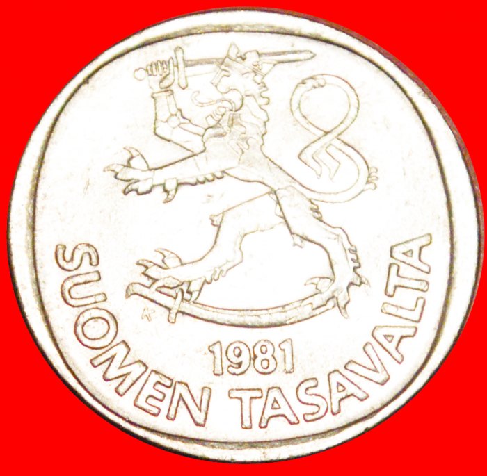  + LION (1969-1993): FINLAND ★ 1 MARK 1981K! LOW START ★ NO RESERVE!   