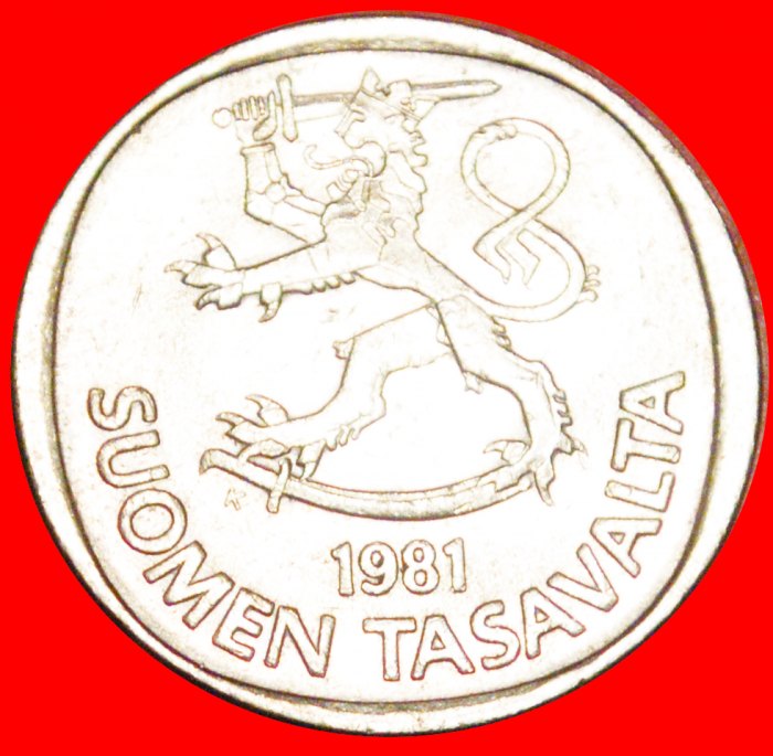 + LION (1969-1993): FINLAND ★ 1 MARK 1981K! LOW START ★ NO RESERVE!   