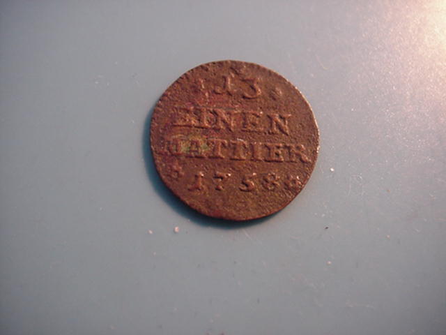 Braunschweig-Wolfenbüttel Karl I1 Denier-1/13 Mattier 1758