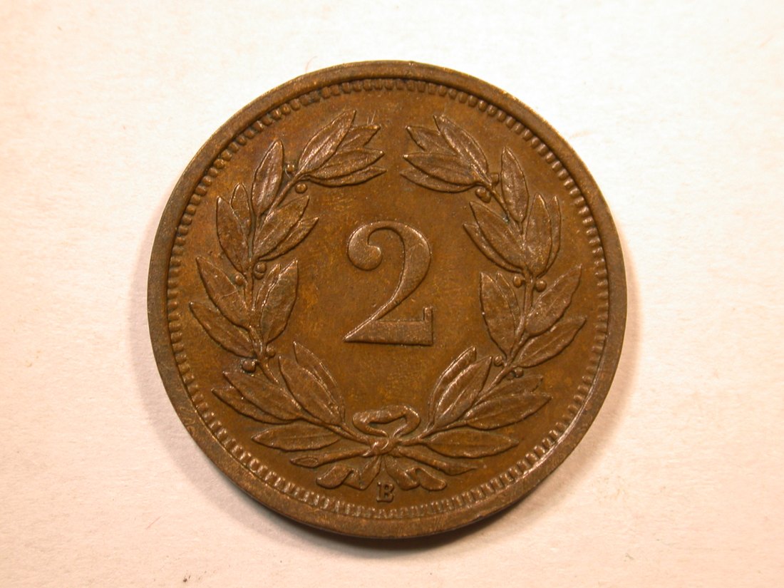 D06 Schweiz 2 Rappen 1937 in vz+/vz-st Orginalbilder