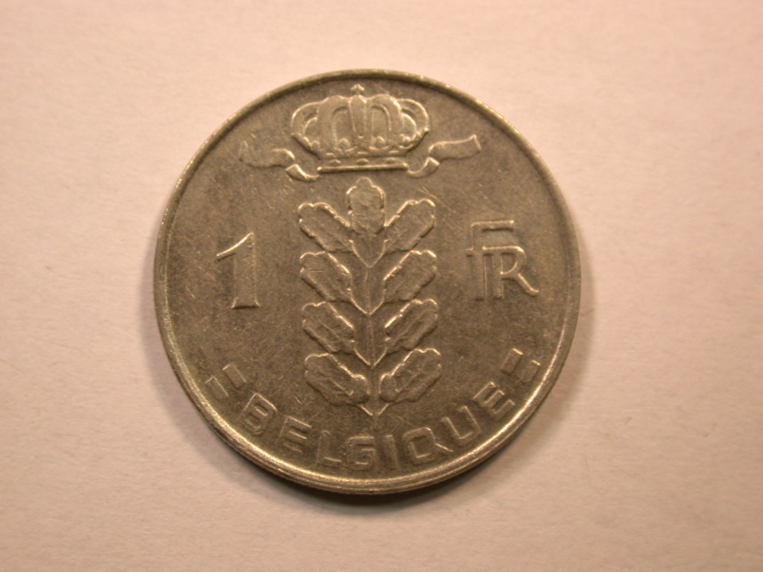  D06  Belgien  1 Franc 1969 in vz  Orginalbilder   