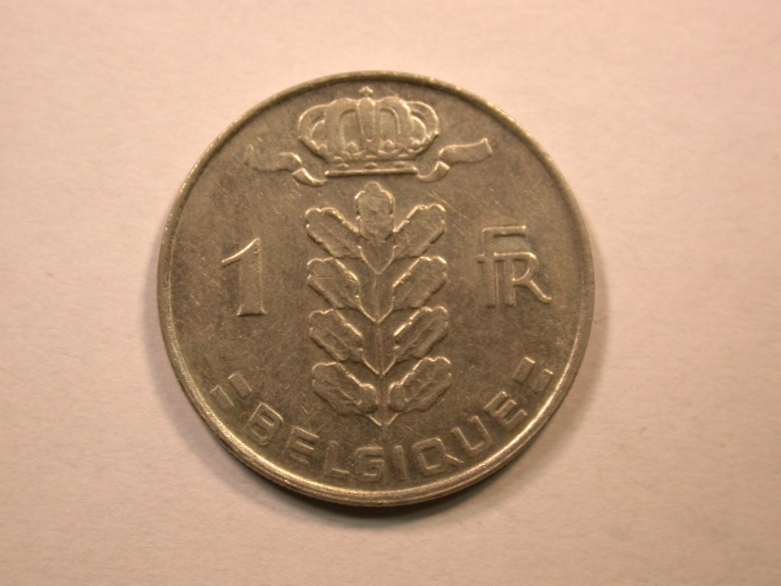 D06 Belgien 1 Franc 1969 in vz Orginalbilder