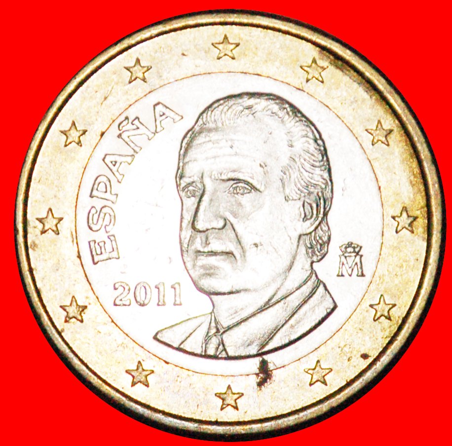 + NON-PHALLIC TYPE (2010-2014): SPAIN★1 EURO 2011! LOW START ★ NO RESERVE! Juan Carlos I (1975-2014)