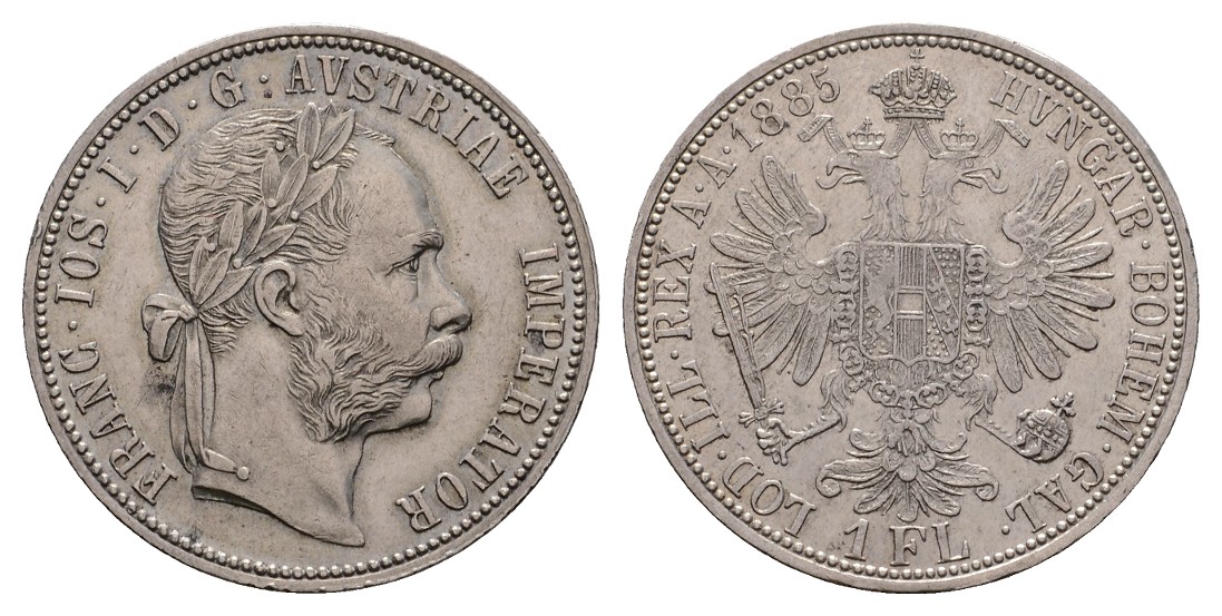  Linnartz Österreich Ungarn 1 Florin 1885, vz   