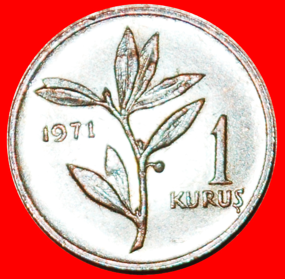  + OLIVE (1963-1974): TURKEY★ 1 KURUS 1971! LOW START ★ NO RESERVE!   