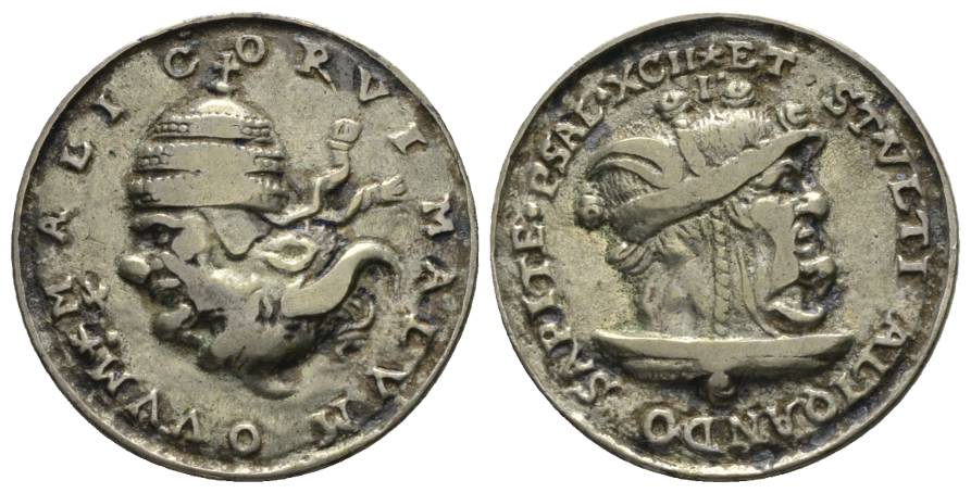  Naumberg, Gußmedaille 1593, Silber; 10,77 g, Ø 31,5 mm   