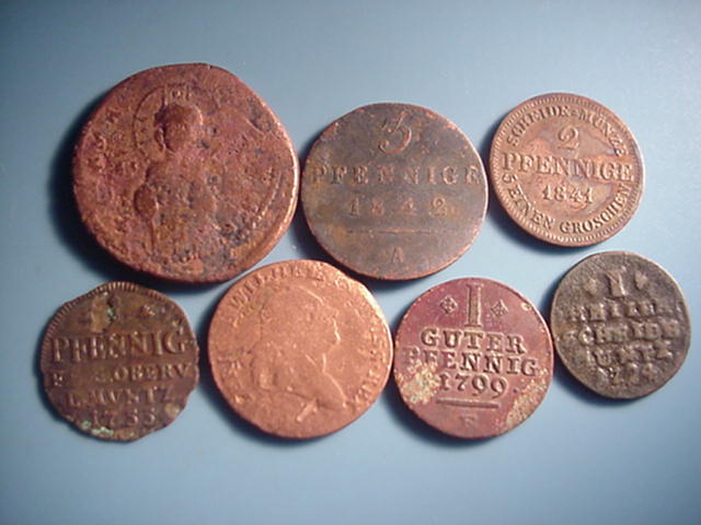 Altdeutsches Lot 7 Münzen