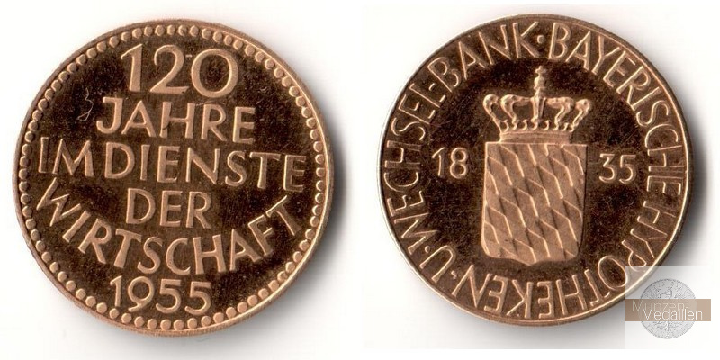 Deutschland Feingewicht: 2,241g MM-Frankfurt Goldmedaille 1955 