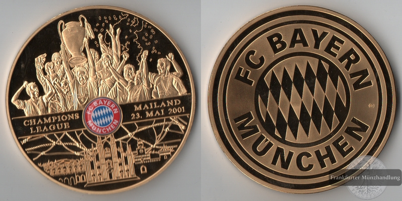  Deutschland,  Medaille Gigant 'Champions-League Sieg des FCB'  FM-Frankfurt   