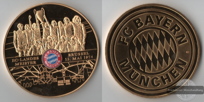  Deutschland,  Medaille Gigant 'EC-Landesmeister 1974'  FM-Frankfurt   