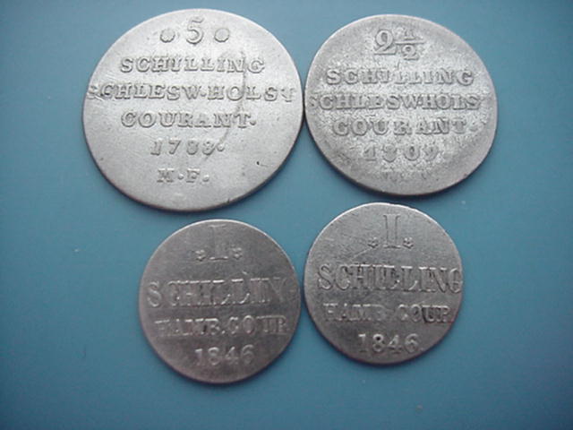 Altdeutschland 5-21/2-1 Schilling 1788-1846
