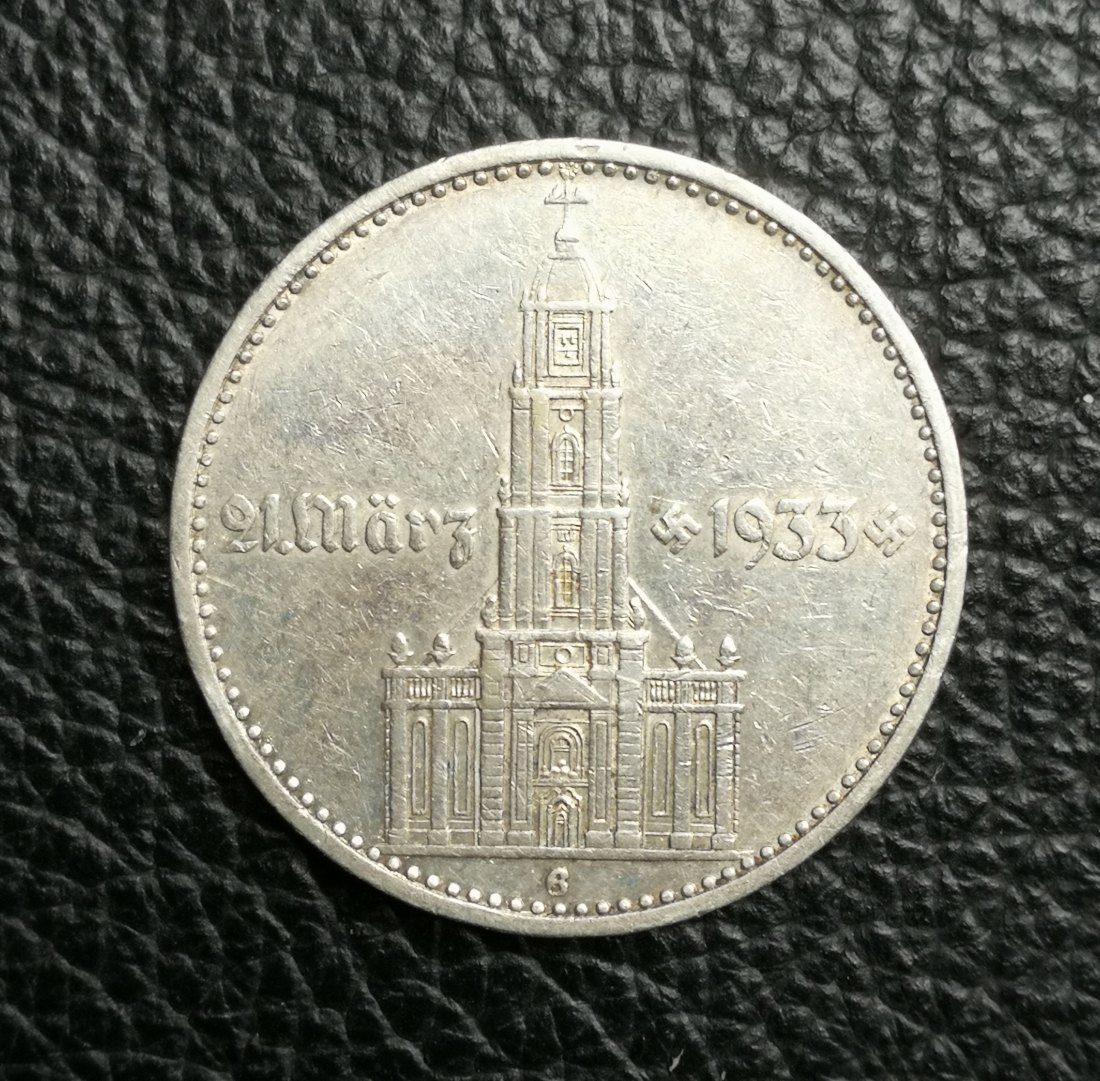  2 Reichsmark Garnisonskirche mit Datum 1934 G Jaeger 355 seltener XXL Bilder   