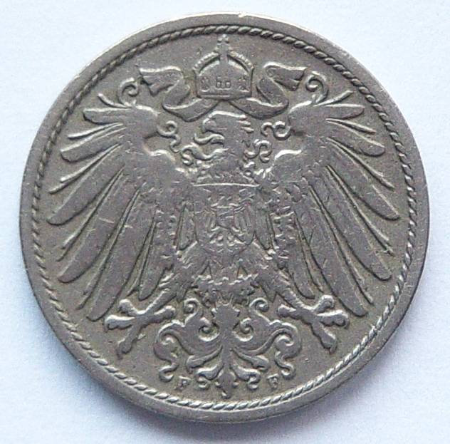  Deutsches Reich 10 Pfennig 1901 F   