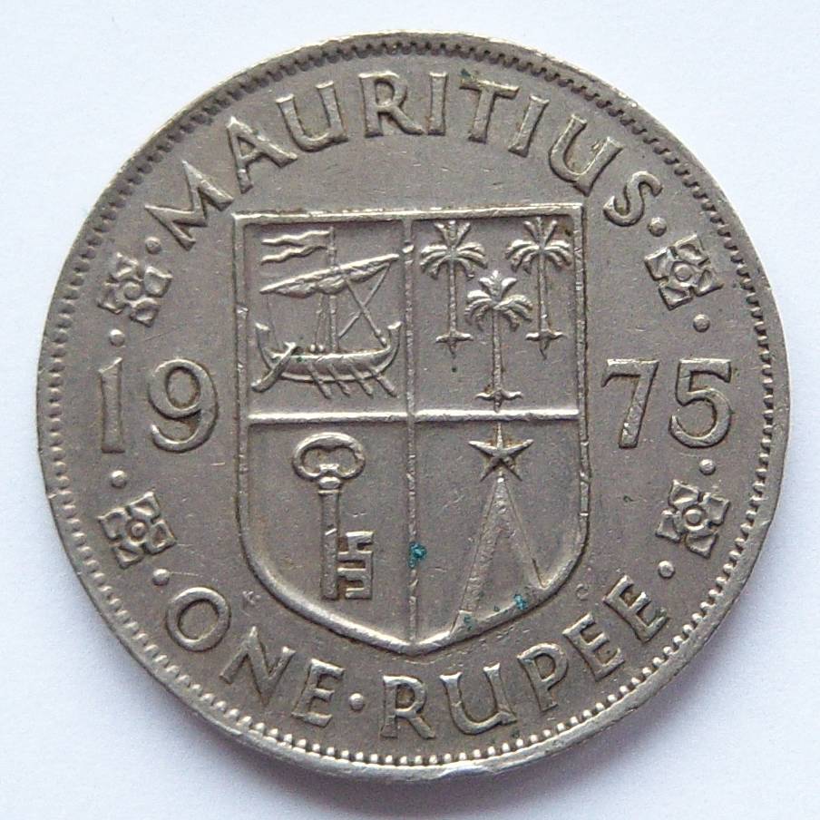  Mauritius 1 Rupie Rupee 1975   