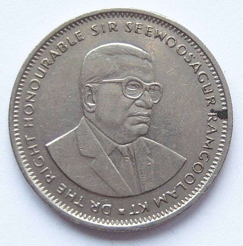  Mauritius 1 Rupie Rupee 1990   