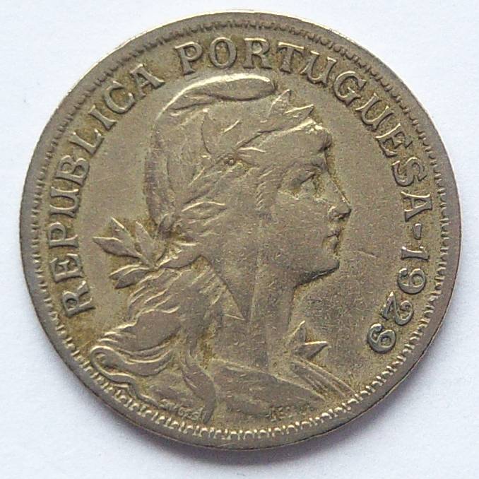  Portugal 50 Centavos 1929   