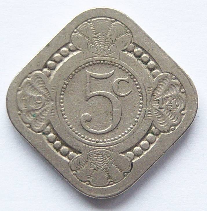  Niederlande 5 Cent 1914   