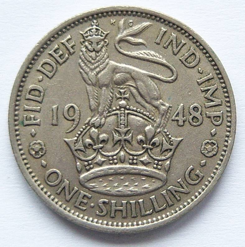  Grossbritannien 1 Shilling 1948   