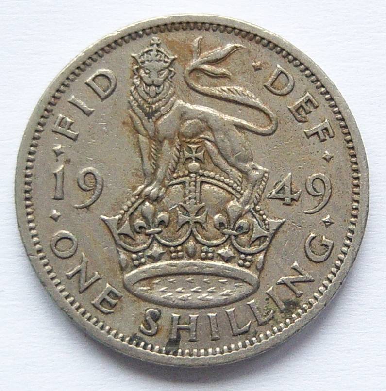  Grossbritannien 1 Shilling 1949   