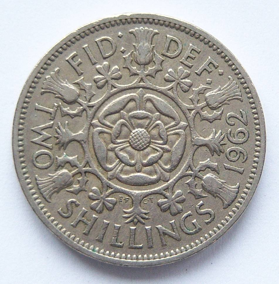  Grossbritannien Two 2 Shillings 1962   