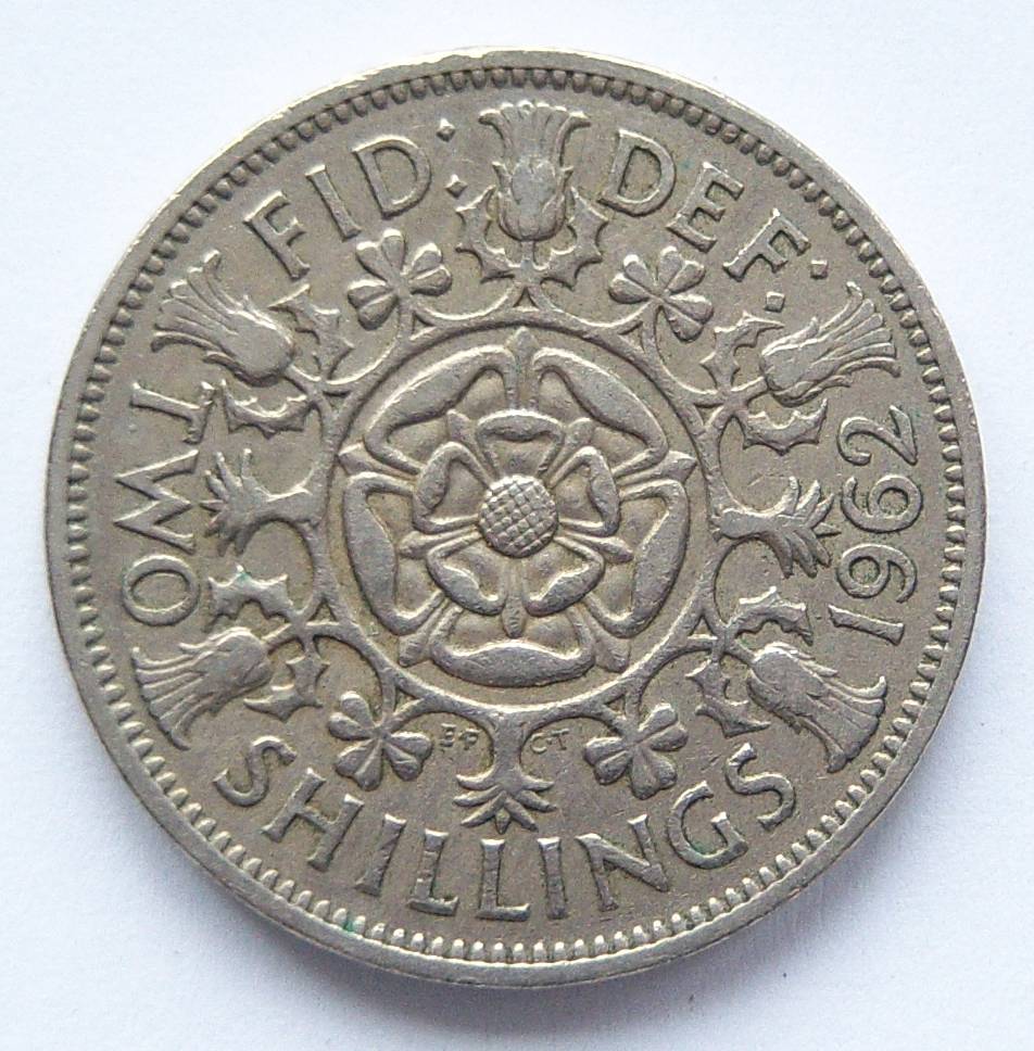  Grossbritannien Two 2 Shillings 1962   