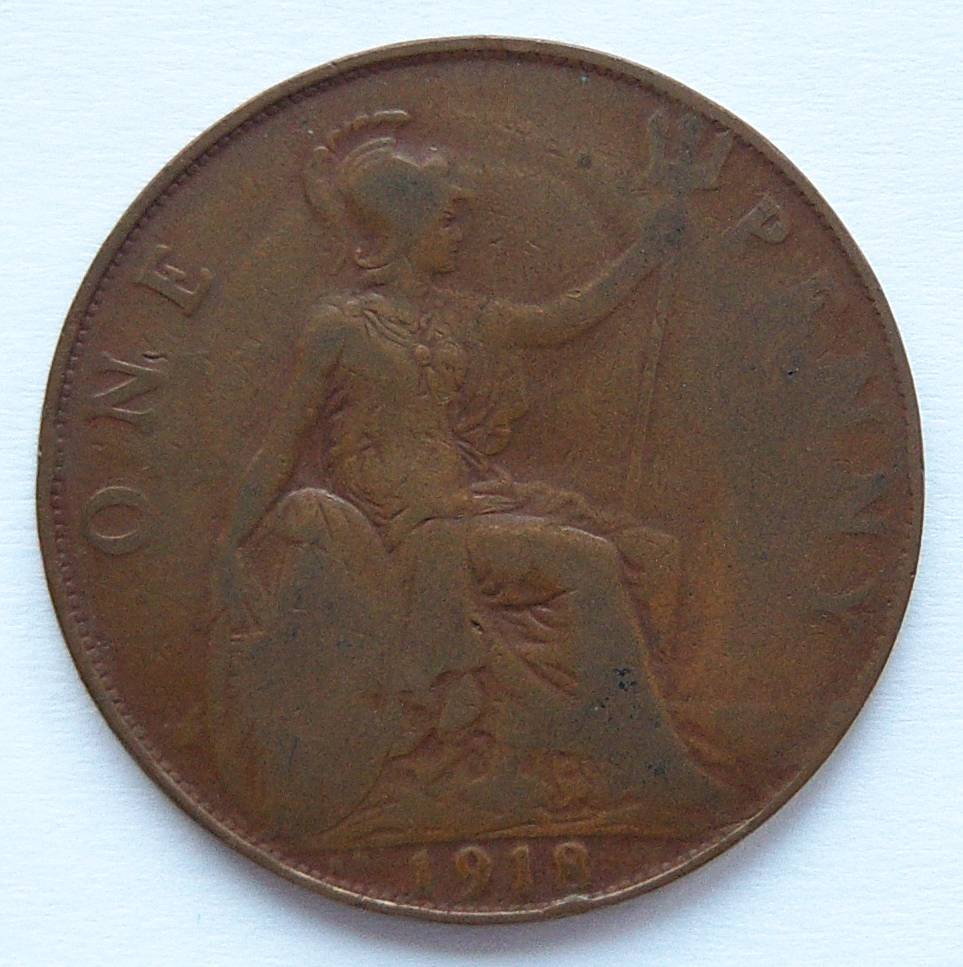  Grossbritannien 1 Penny 1918 KN   