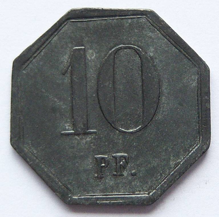  10 Pfennig Heddernheimer Kupferwerk   