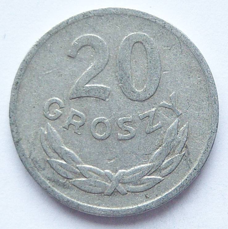  Polen 20 Groszy 1962 Alu   