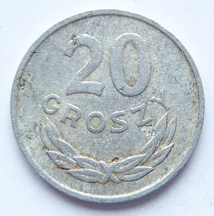  Polen 20 Groszy 1963 Alu   