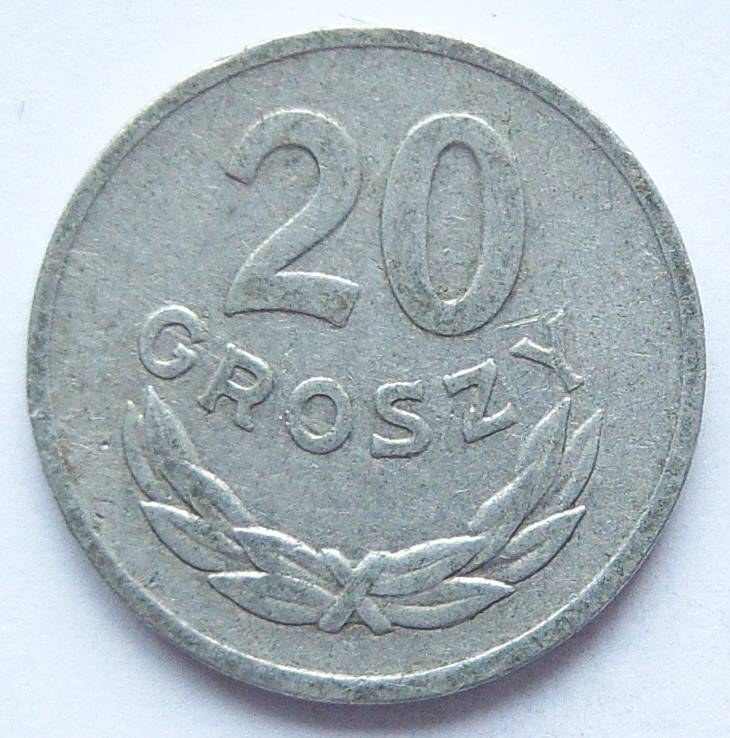  Polen 20 Groszy 1966 Alu   