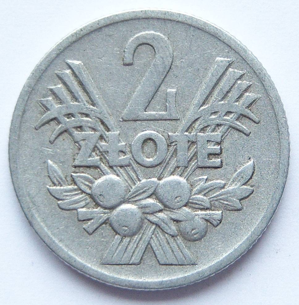  Polen 2 Zlote 1958 Alu   