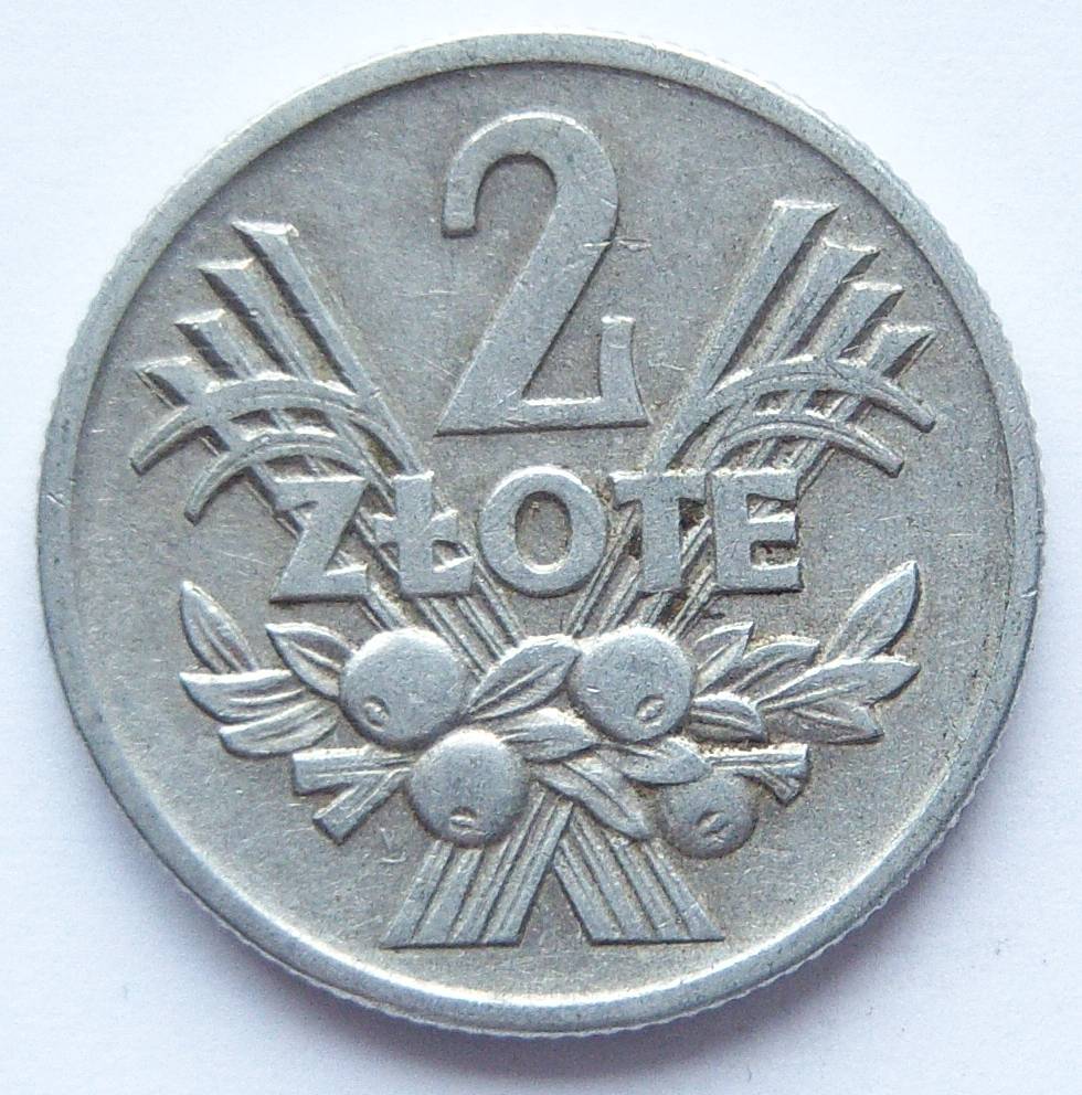  Polen 2 Zlote 1958 Alu   