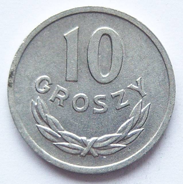  Polen 10 Groszy 1963 Alu   