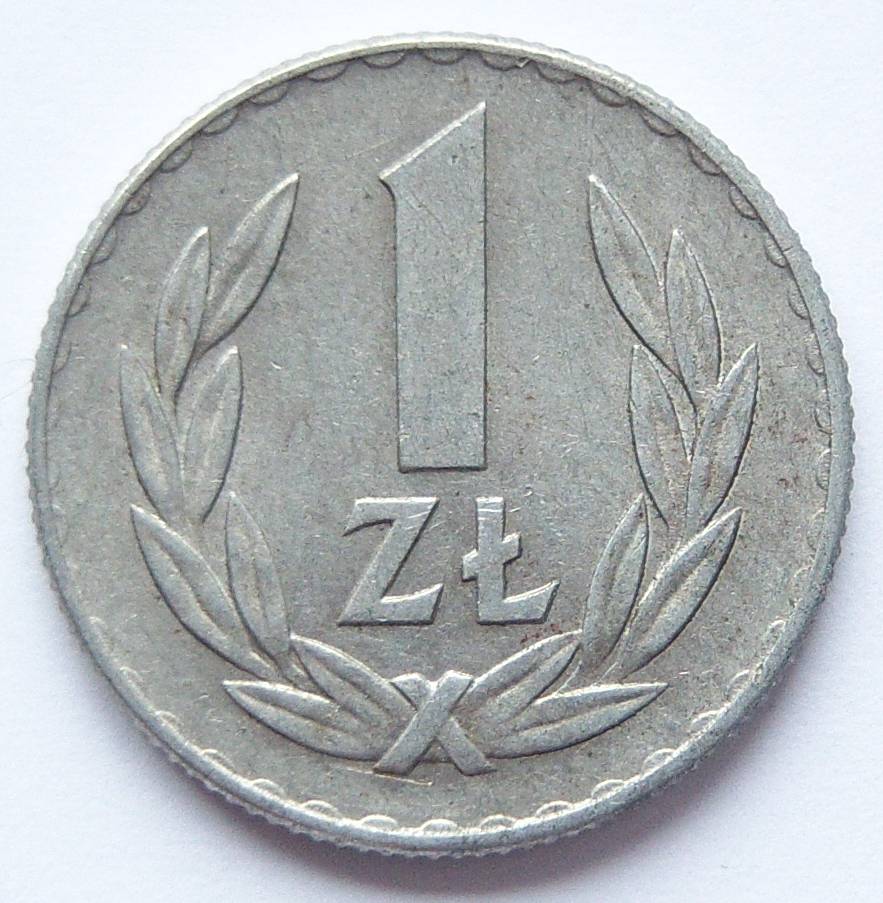  Polen 1 Zloty 1949 Alu   