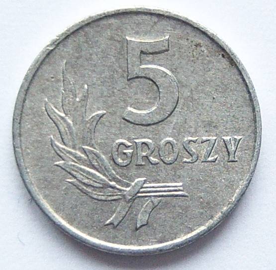  Polen 5 Groszy 1961 Alu   