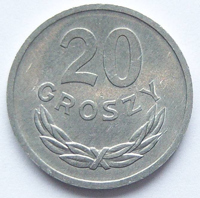  Polen 20 Groszy 1971 Alu   